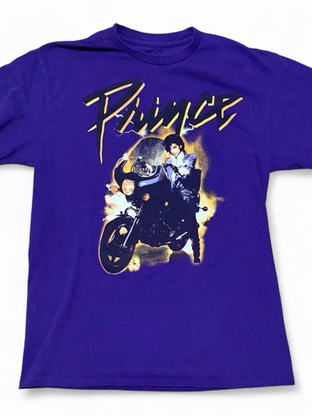 Prince Kids' Graphic Tee in Purple with Gold Accents